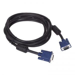 CABLE VGA VCOM VGA HD 15 MALE TO MALE 3+4 2 FERRITE BLACK MOLDED CONNECTOR 3M